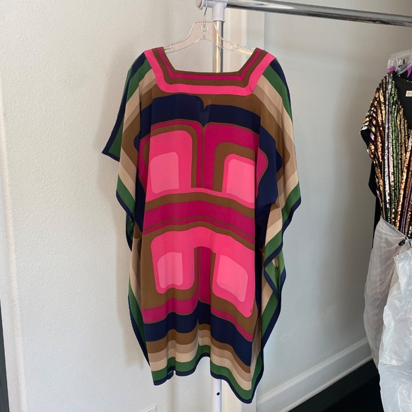 Theodora Printed Silk Caftan Dress - Picture 8 of 8